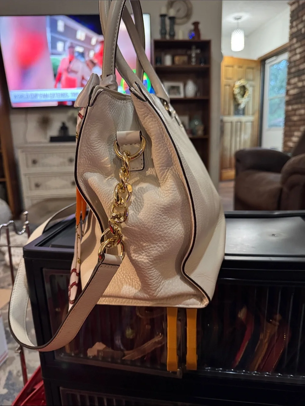 Michael Kors hardware silk handle
